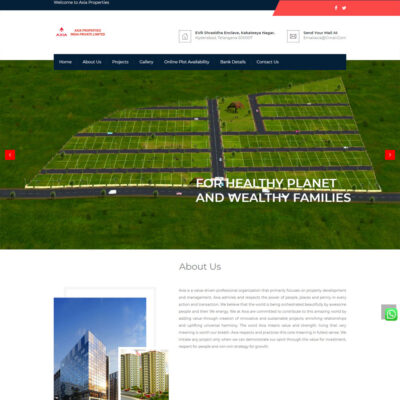 Axia Properties_Website Design